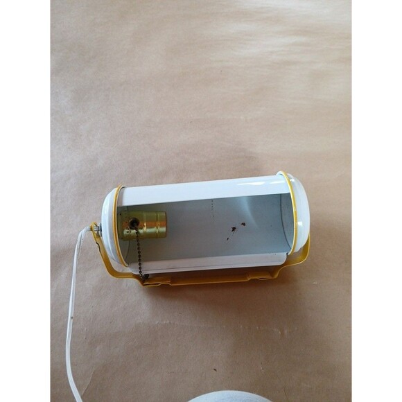 Vintage 1970s Underwriter Laboratories Inc P-8660 Hanging Light Fixture White - Picture 5 of 8